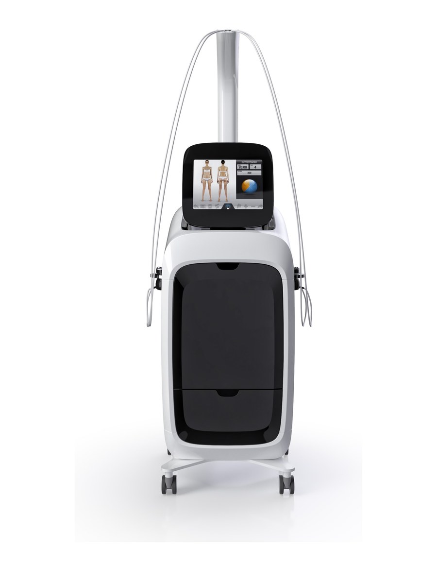 Infinity Body Shape device — touchscreen and treatment applicators